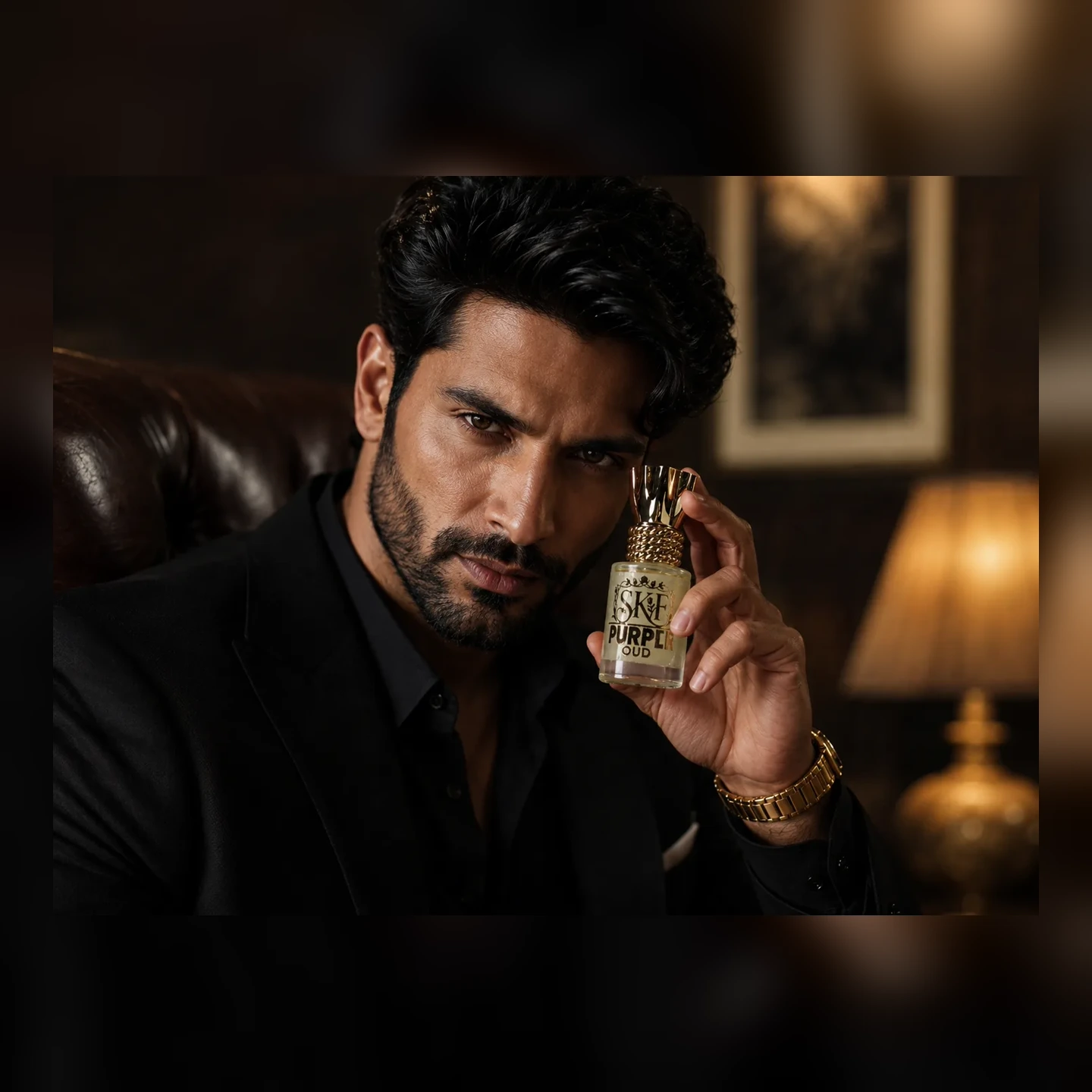 Purple Oud campaign portrait